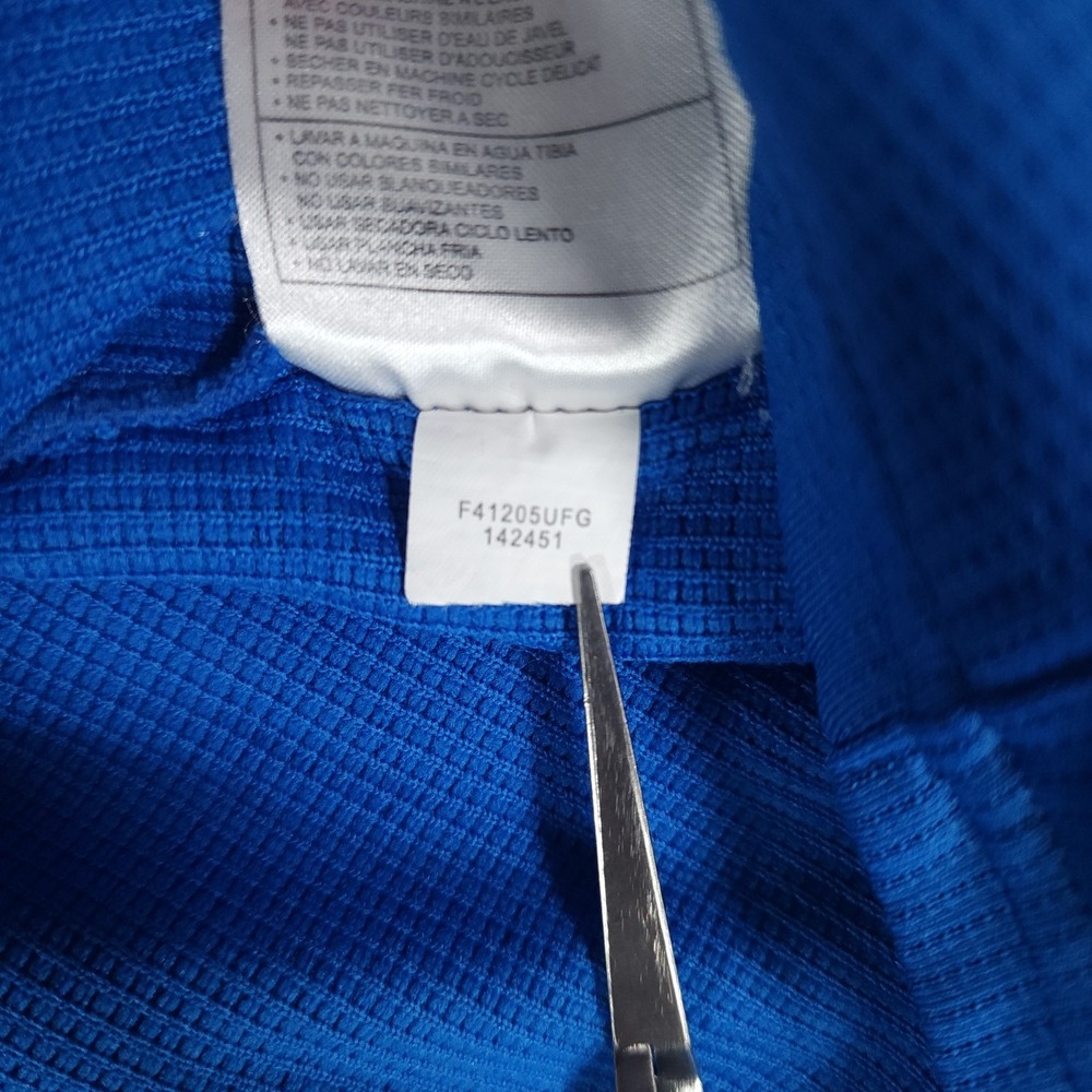 Nike Polo Shirt Mens XL Blue White Colorblock Sphere Dry Waffle Knit Golf - Picture 7 of 8
